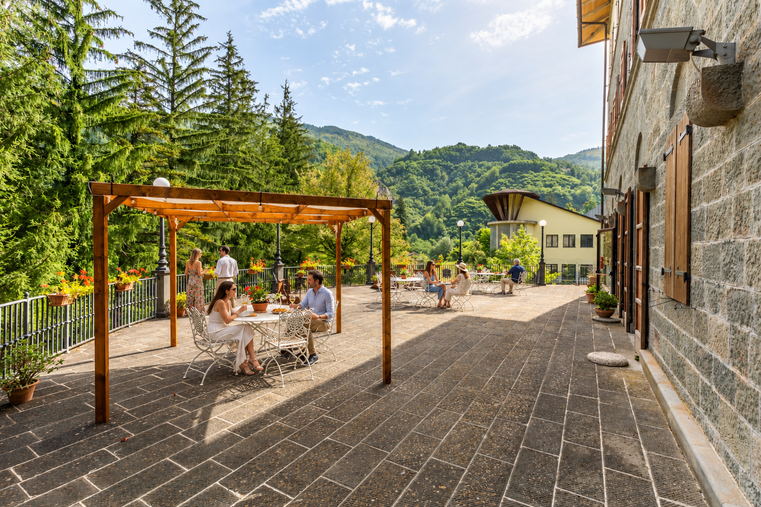 Voglio vivere una giornata villa basilewsky villeggianti in terrazza